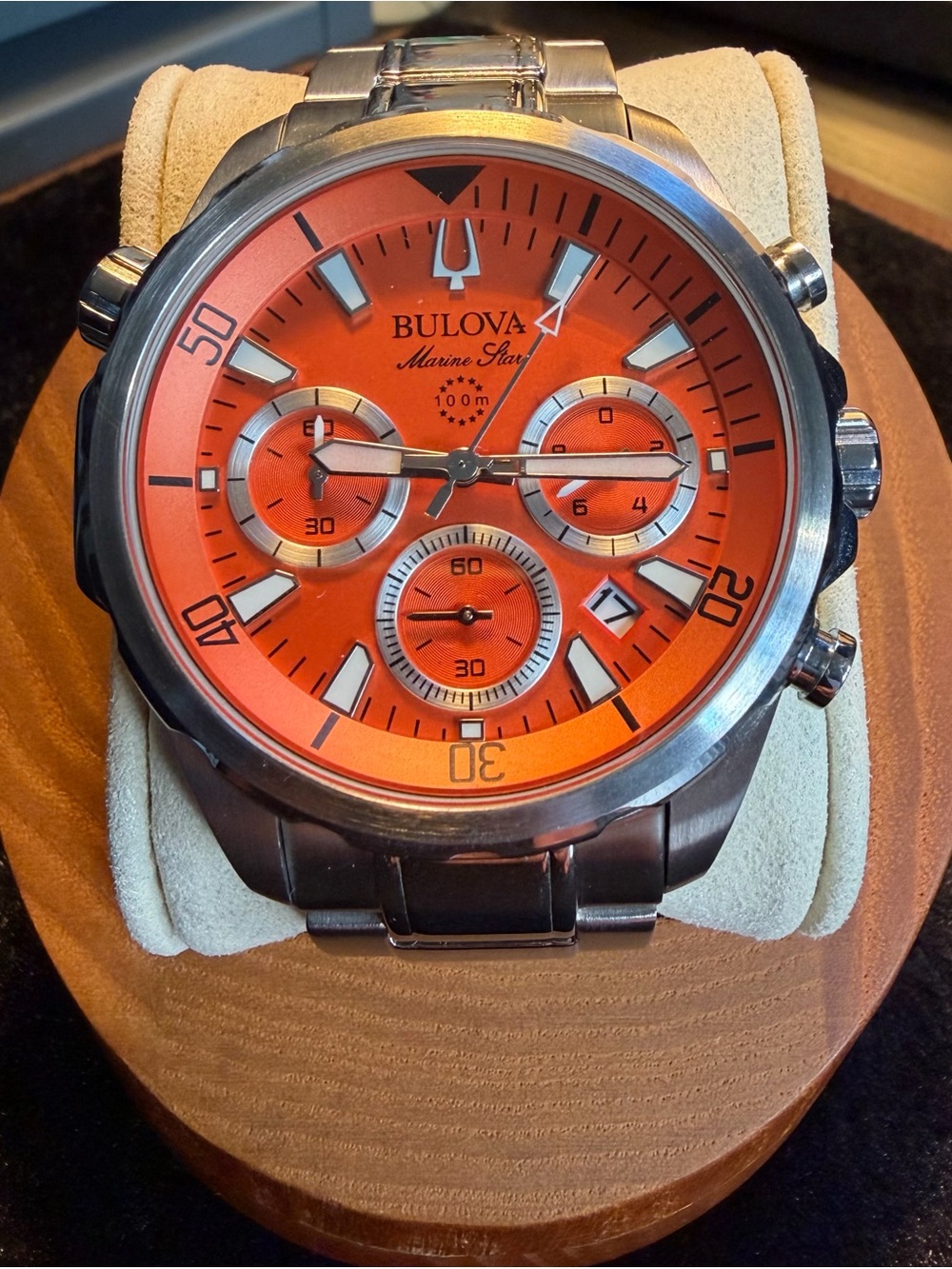 Bulova Marine Star Quartz Orange